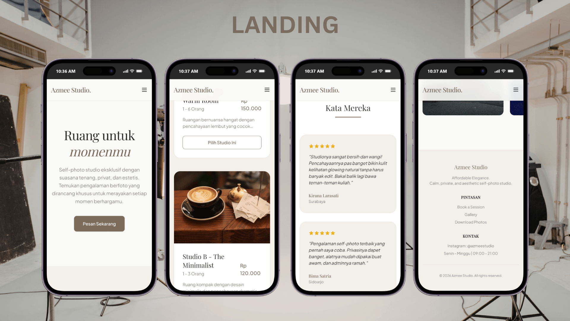 Landing page